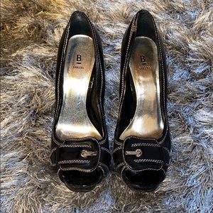 Bakers peep toe heel